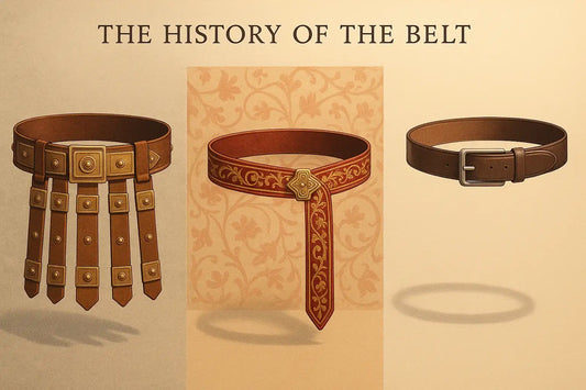 Historia del cinturón: evolución del cinturón de cuero — romano con placas y tiras, medieval ornamentado y moderno con hebilla | Beltrium