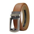 Light brown leather automatic belt without holes | Beltrium