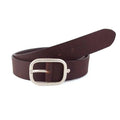 Leather belt with oval buckle | Beltrium