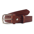30mm grooved suede belt with nickel buckle | Beltrium