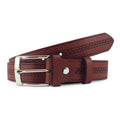 30mm embossed suede belt with braided relief | Beltrium