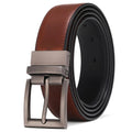 Reversible black and brown faux leather belt | Beltrium