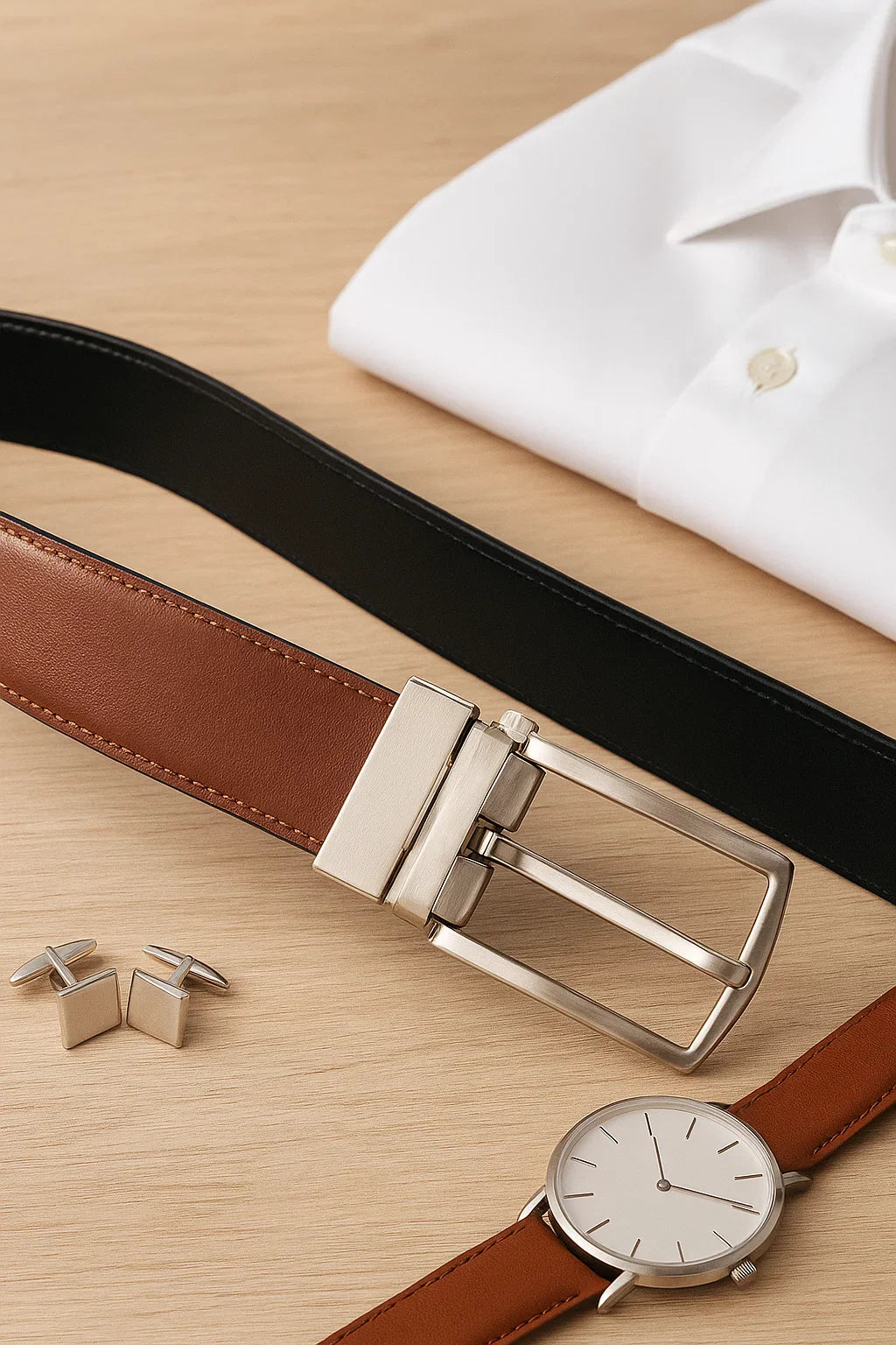 cinturones reversibles para hombre