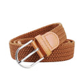 Braided canvas elastic belt with metal D-ring buckle | Beltrium