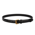 Patent leather belt with elegant gold buckle | Beltrium