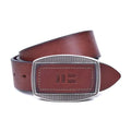 Brown cowhide belt, 40 mm, with a metal buckle | Beltrium
