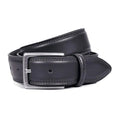 Ceinture en cuir à double couture de 35 mm avec boucle en nickel | Beltrium