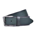 Perforated leather belt with nickel buckle | Beltrium
